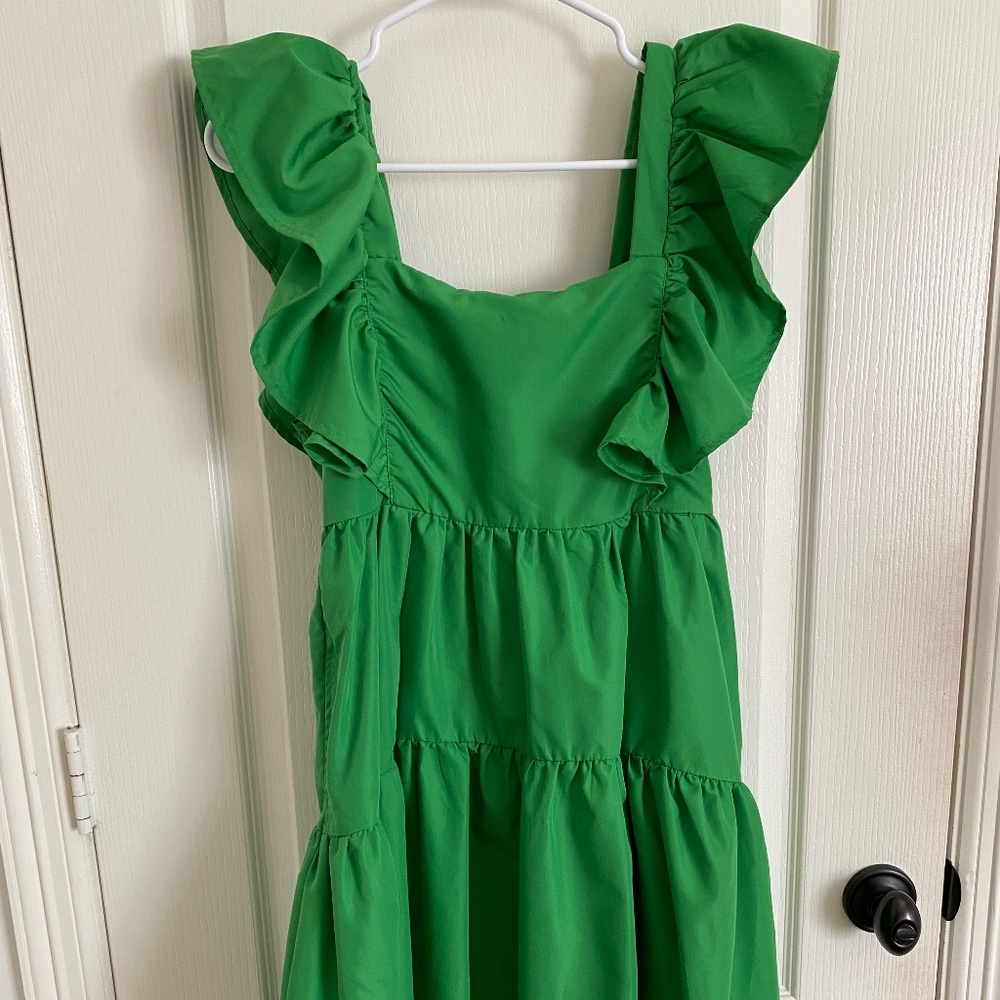 Green Tiered Dress